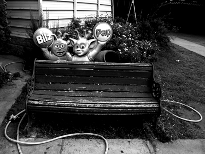 new friends standing by