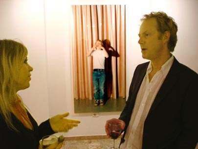 peekabo at the gallery opening