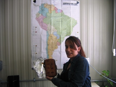 Sof�a baked her special banana-nut cake for me!