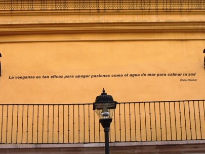 Revenge is useless, according to Wecker