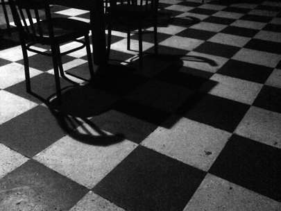 You can hear the heels