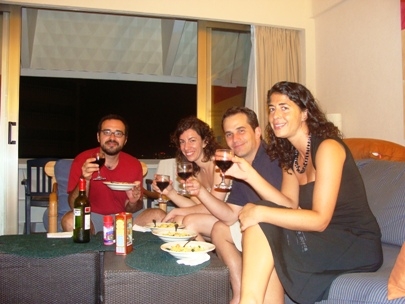 Just another dinner at floor 18, overlooking the Bay of Acapulco