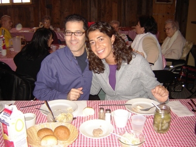 First lunch up north at the Cabane � sucre Arthur Raymond