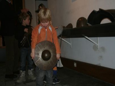 In Doorwerth's Castle in the armour room