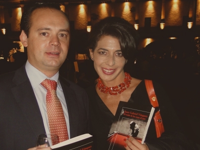 At the presentation of the book El ruido de las cosas al caer