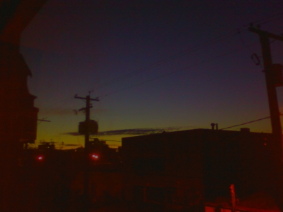 a summer evening from my window