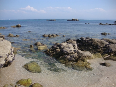 spending time on the beach