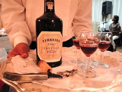 Delicious port wine at the Portuguese embassy
