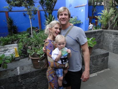 Blondies at the blue house